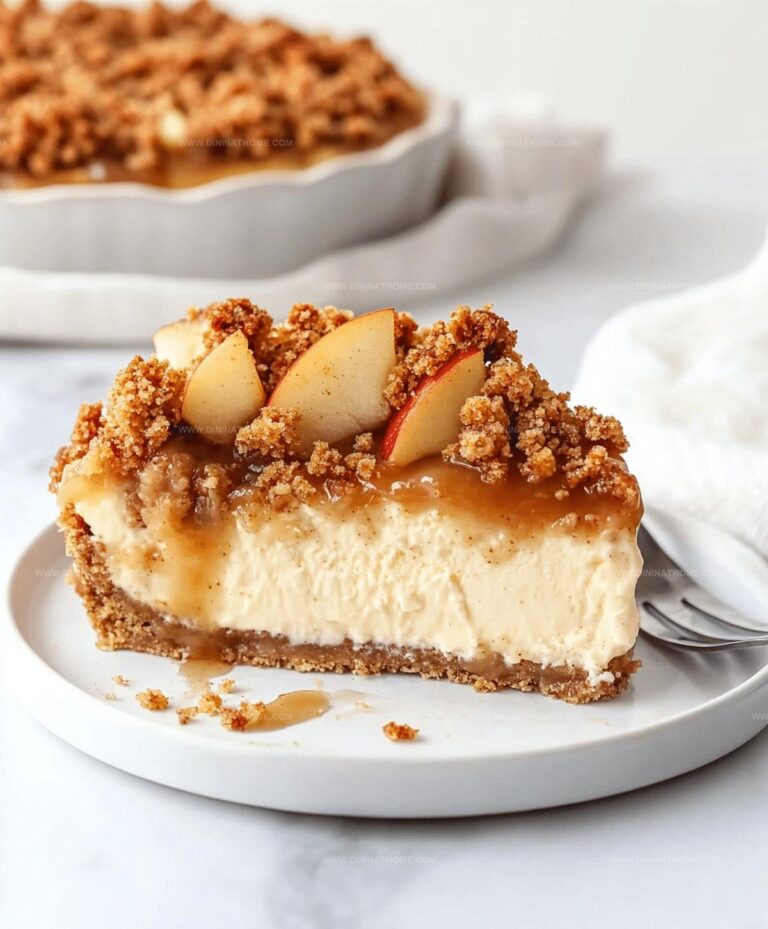 Apple Crisp Cheesecake Recipe