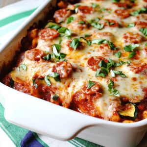 Grated Zucchini Pizza Casserole Recipe