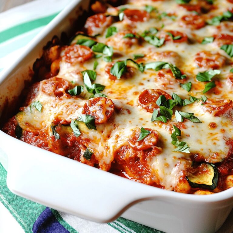 Grated Zucchini Pizza Casserole Recipe