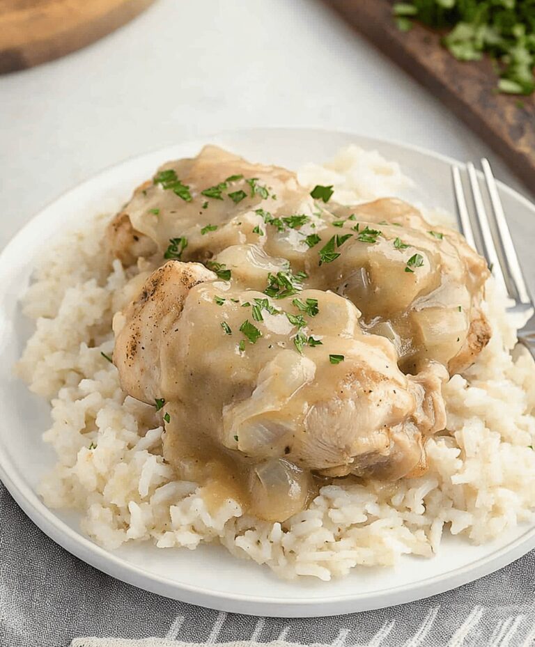 Smothered Chicken And Rice Recipe