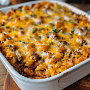 4-Ingredient Hamburger Casserole Recipe