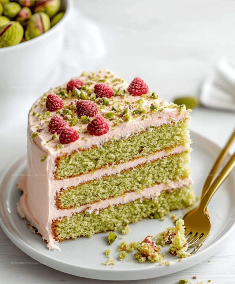 Pistachio Cream Cake Recipe