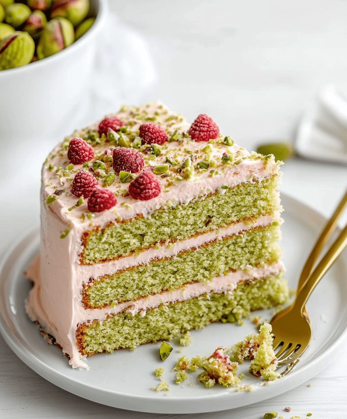 Pistachio Cream Cake Recipe