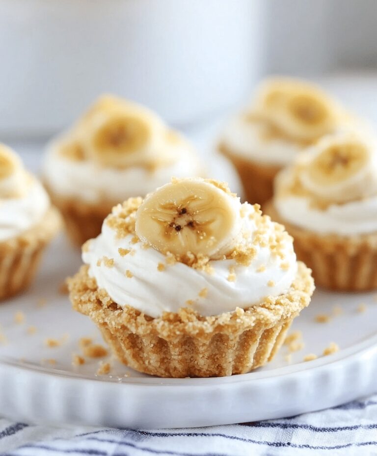 No-Bake Mini Banana Cream Pies Recipe