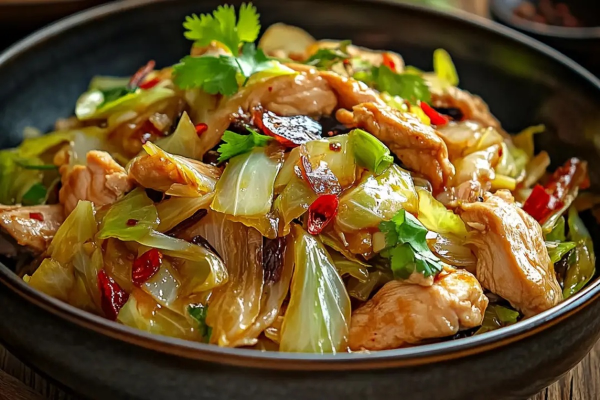 Chinese Chicken Cabbage Stir-Fry Recipe