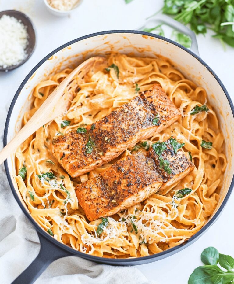 Creamy Cajun Salmon Pasta Recipe