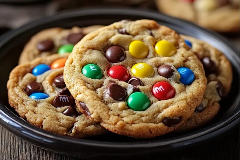 Soft And Chewy M&M Chocolate Chip Cookies With Pudding Recipe