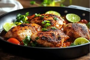 One Pan Cajun Lime Chicken Recipe