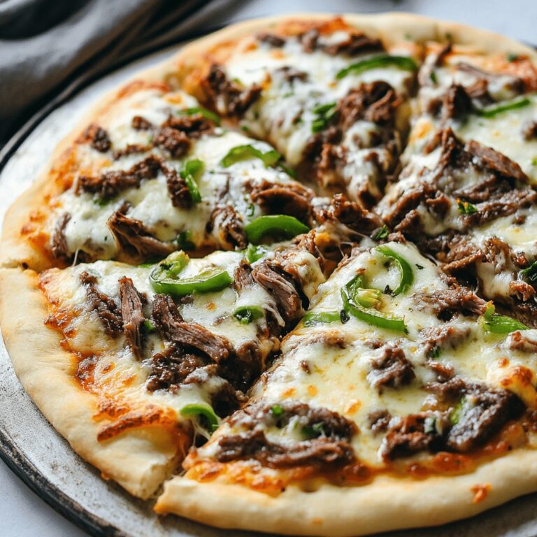 Philly Cheesesteak Pizza Recipe