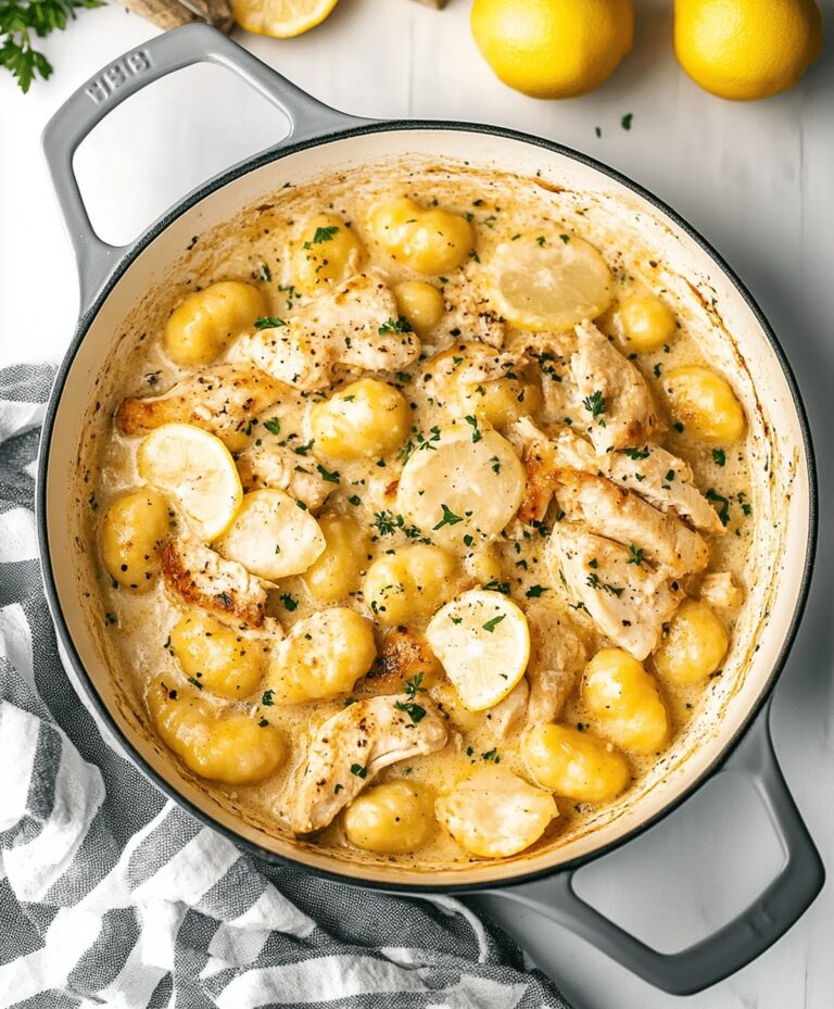 Garlic Chicken Gnocchi Skillet Recipe