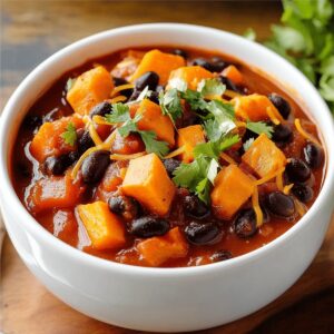 Sweet Potato Black Bean Chili Recipe