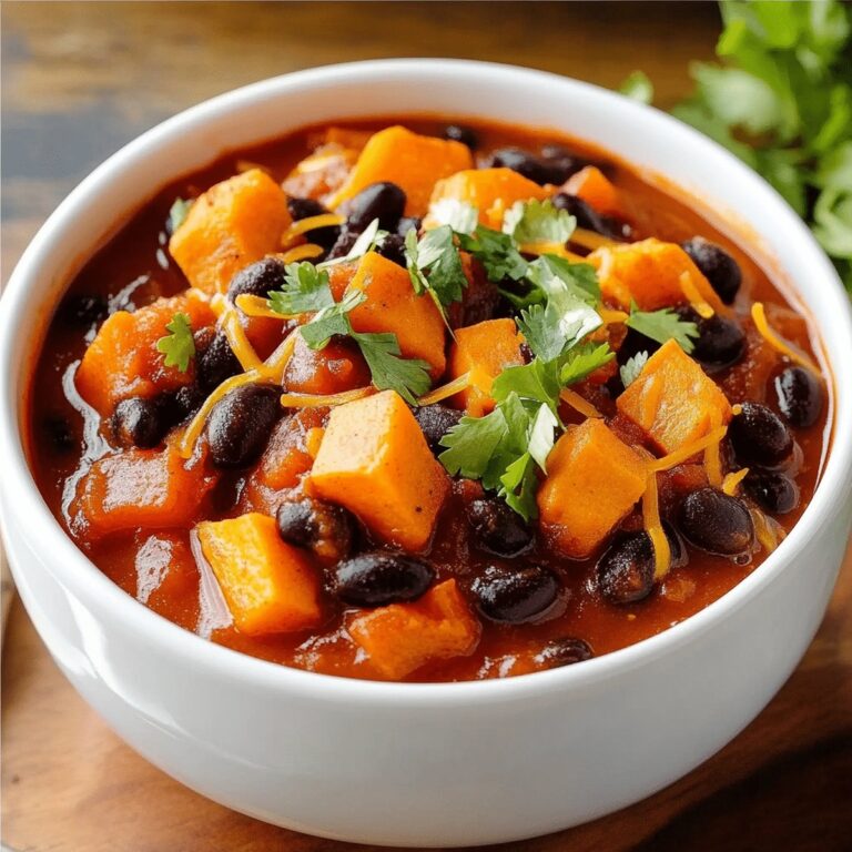 Sweet Potato Black Bean Chili Recipe