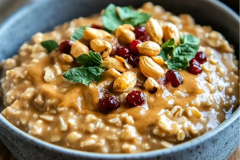 Slow Cooker Peanut Butter Oatmeal Recipe
