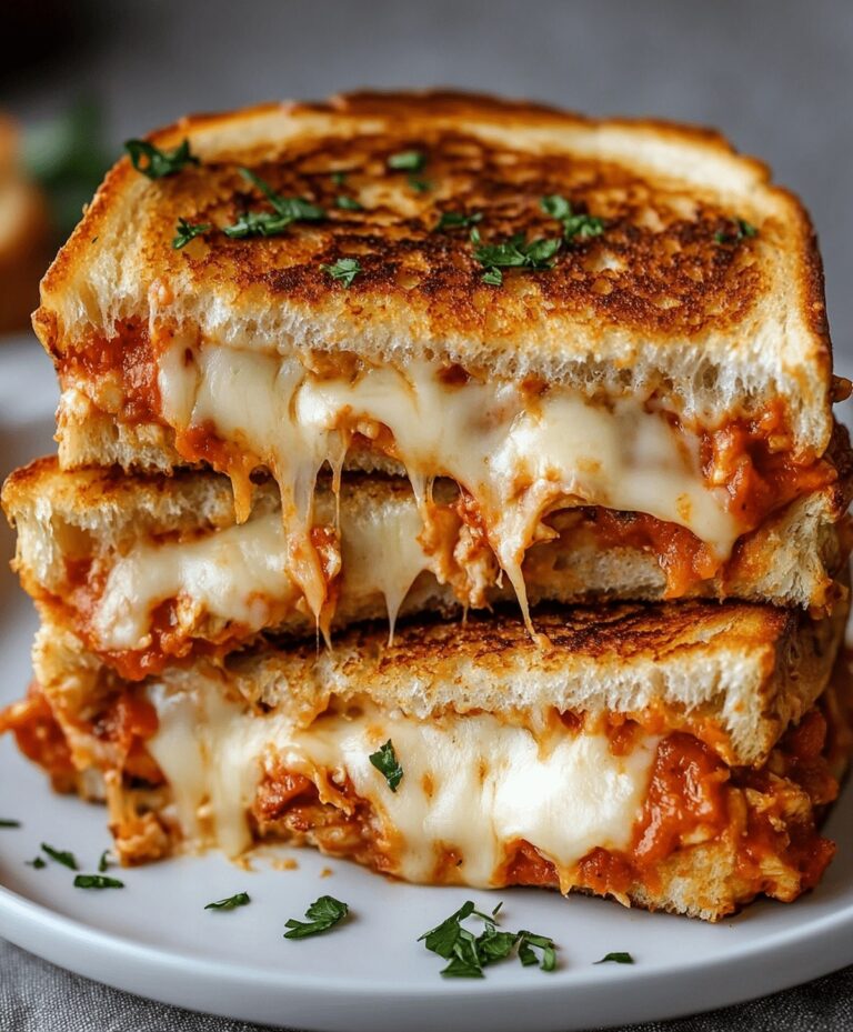 Lazy Chicken Parmesan Grilled Cheese Recipe