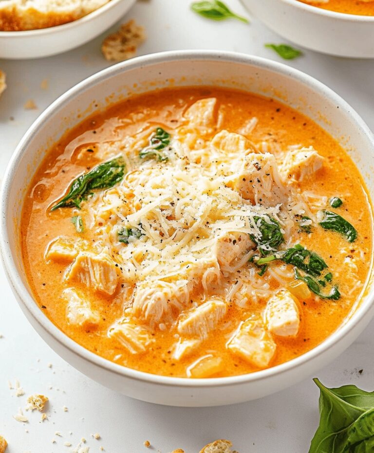 Crock Pot Creamy Chicken Parmesan Soup Recipe