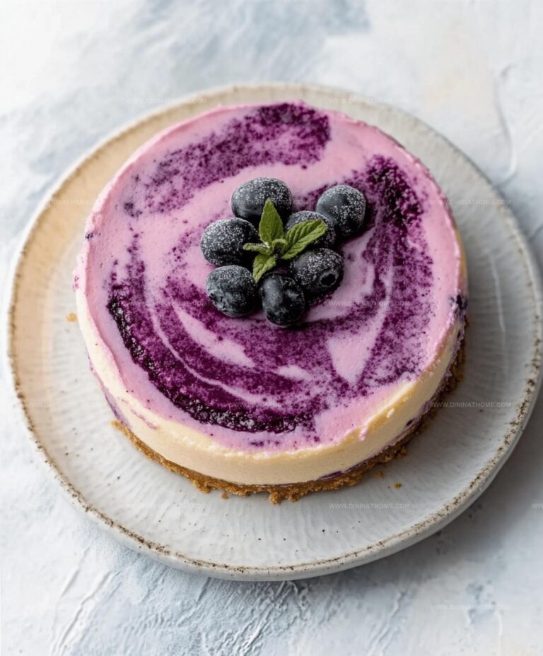 Blueberry Swirl Cheesecake Recipe