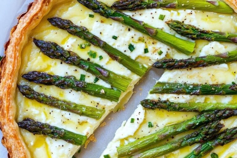 Easy Asparagus Goat Cheese Tart Recipe