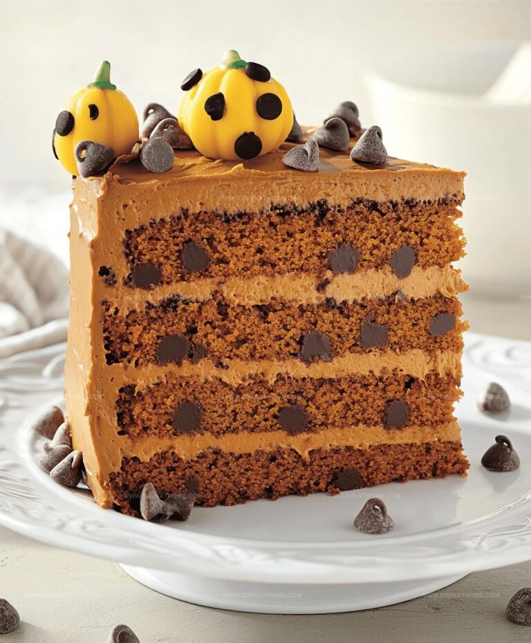 Pumpkin Chocolate Chip Layer Cake Recipe