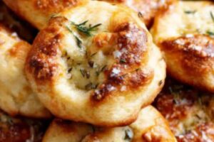 Garlic Rosemary Focaccia Muffins Recipe