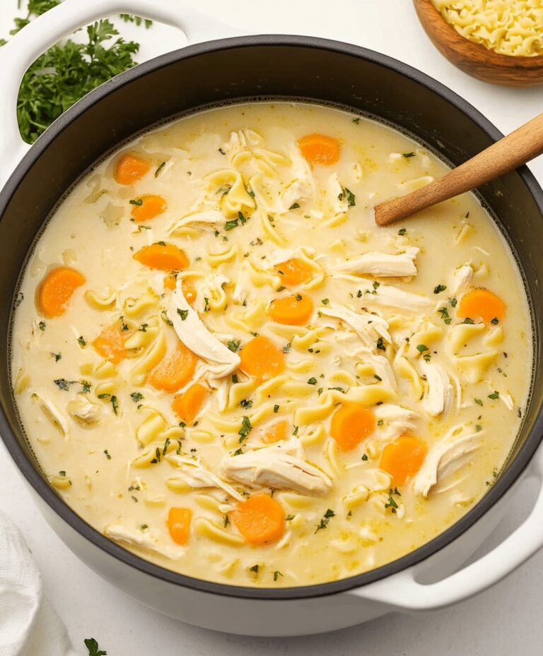 Best Creamy Chicken Noodle Soup Recipe
