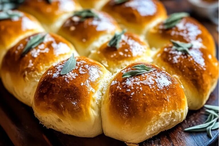 Salted Sage Honey Butter Brioche Rolls Recipe