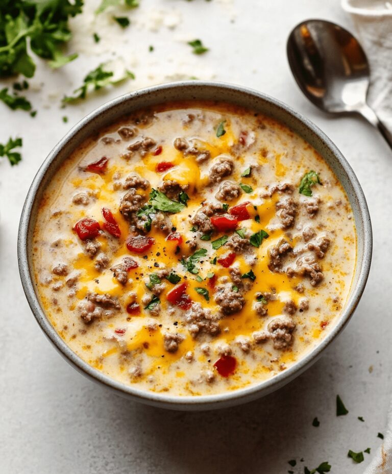 Easy Cheeseburger Soup Recipe