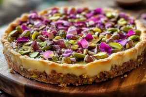 Pistachio Rose Tart Recipe
