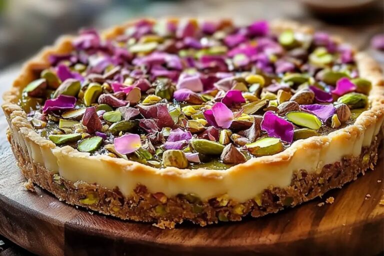 Pistachio Rose Tart Recipe