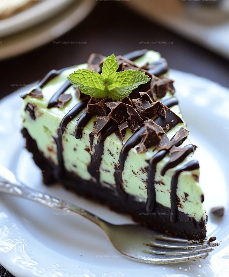 No Bake Mint Chocolate Cheesecake Recipe