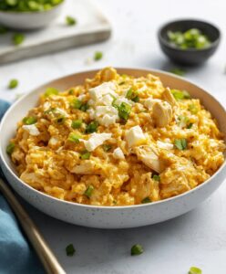 Buffalo Chicken And Cheddar Rice Recipe
