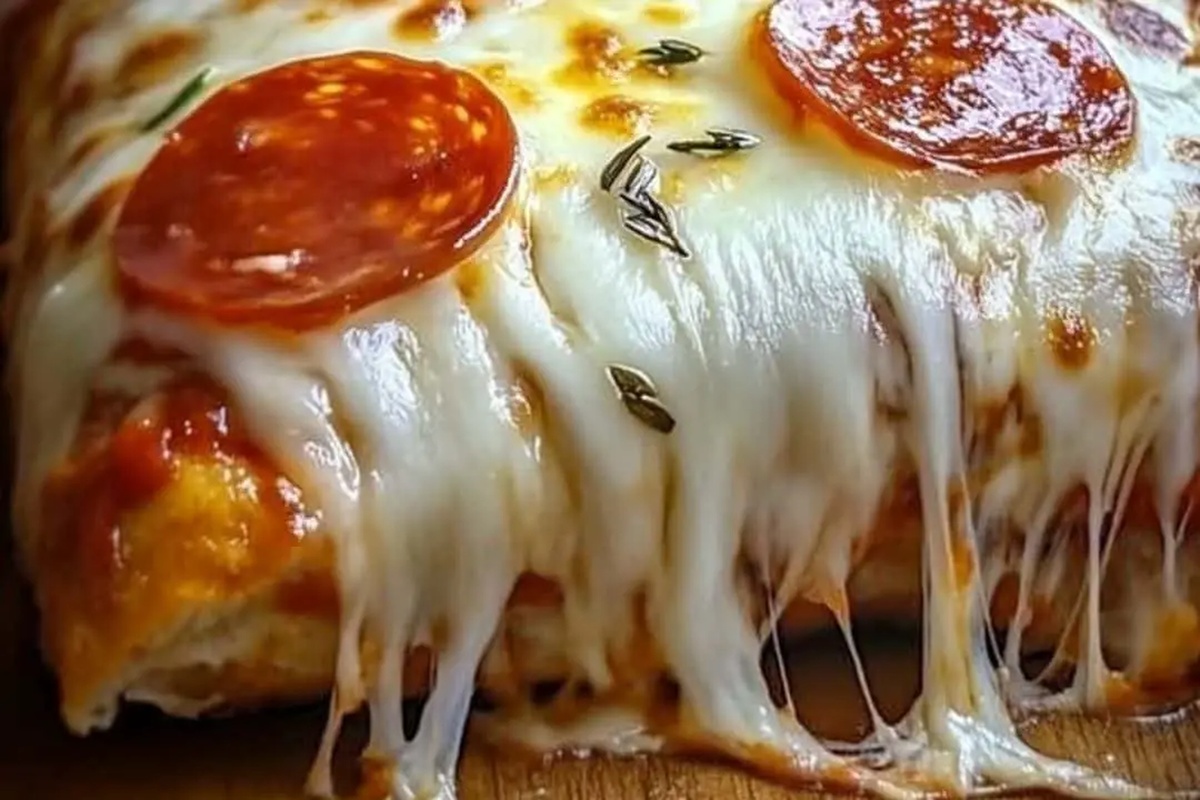 Cheesy Pepperoni Stromboli Recipe