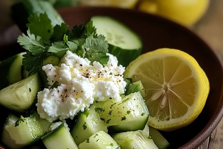 Avocado Cucumber Salad With Cottage Cheese Recipe