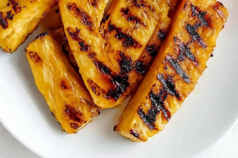 Caramelized Brown Sugar Grilled Pineapple Recipe
