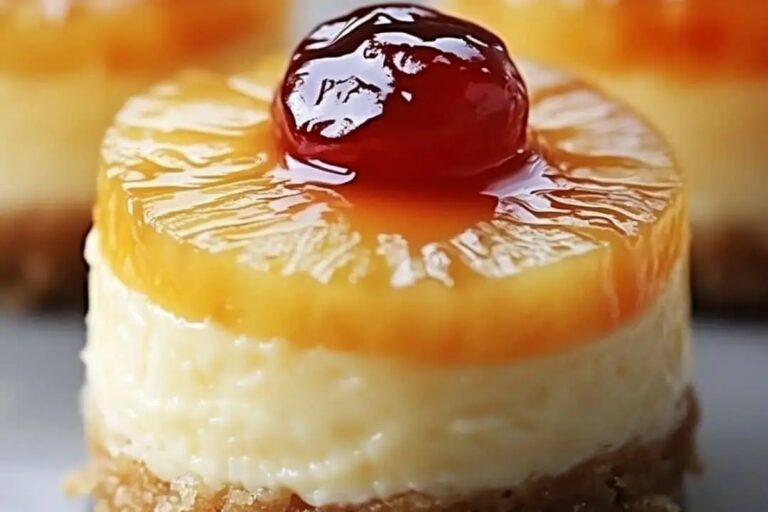 Mini Pineapple Upside-Down Cheesecakes Recipe