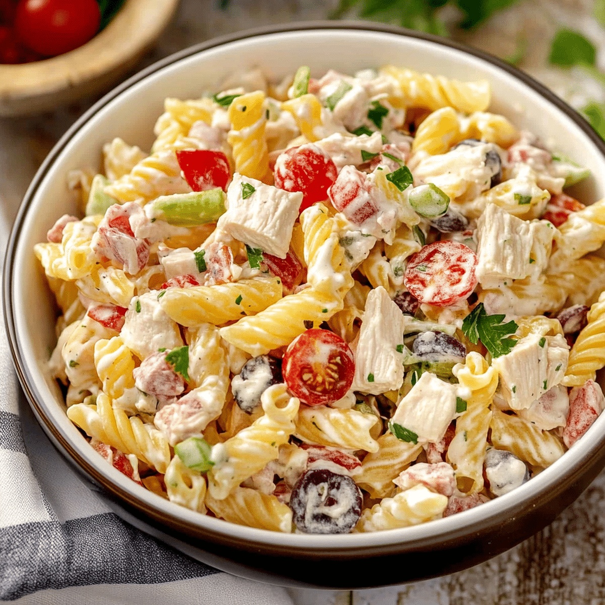 Chicken Ranch Pasta Salad Recipe