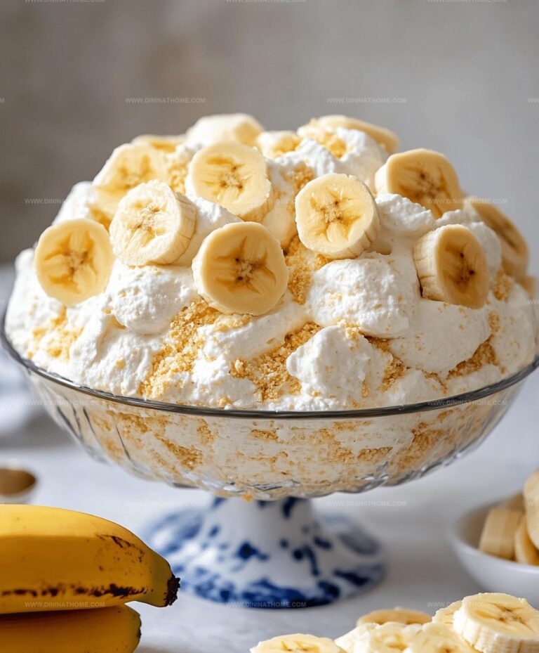 Easy Banana Pudding Fluff Salad Recipe