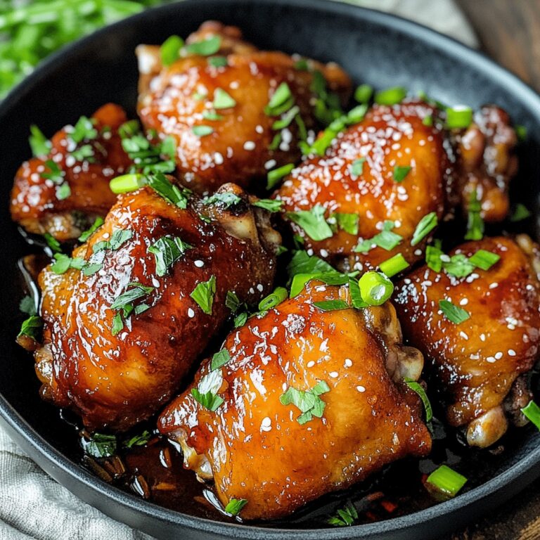 Glazed Soy Sauce Brown Sugar Chicken Thighs Recipe