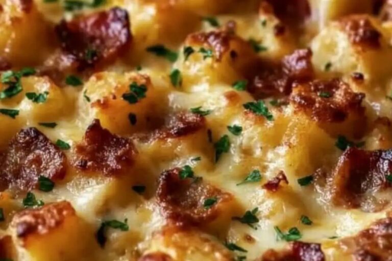 Sausage Hash Brown Breakfast Casserole Recipe