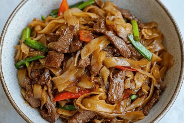 Stir-fried Beef with Flat Rice Noodles Recipe
