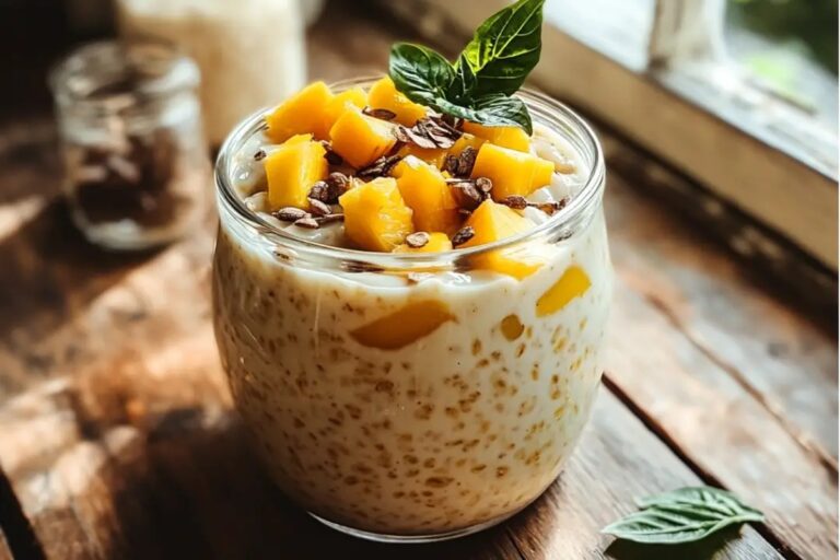 Mango Lassi Overnight Oats Recipe