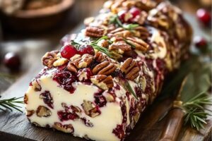 Cranberry Pecan Cheese Log Recipe