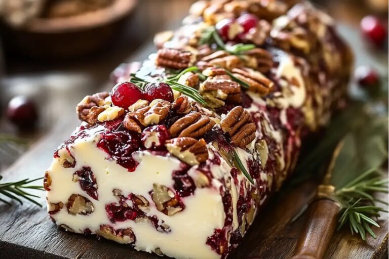 Cranberry Pecan Cheese Log Recipe