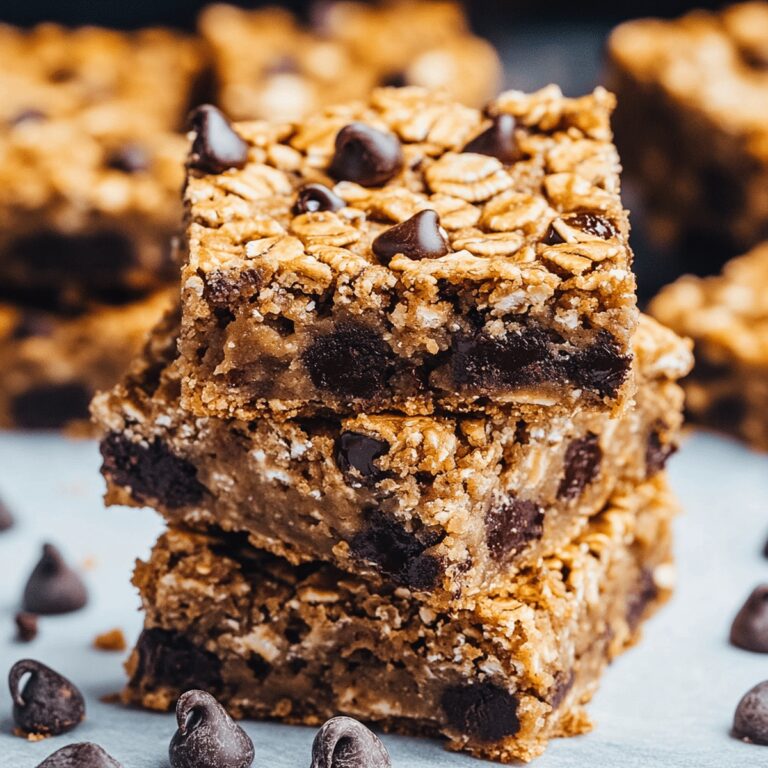 Oatmeal Peanut Butter Chocolate Chip Bars Recipe