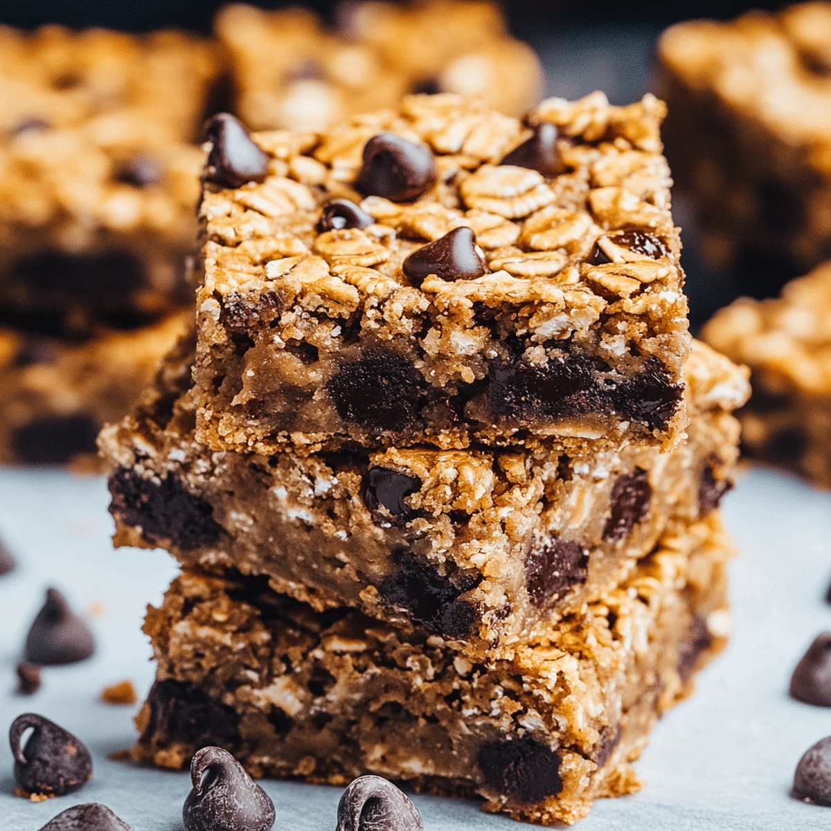 Oatmeal Peanut Butter Chocolate Chip Bars Recipe