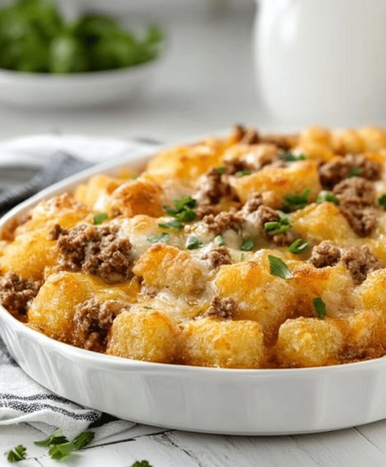 Tater Tot Casserole with Ground Beef Recipe