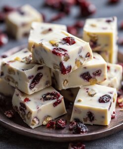 Cranberry White Chocolate Fudge Recipe
