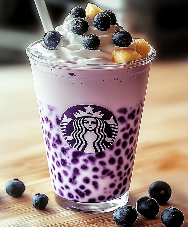 Pineapple Blueberry Frappuccino Recipe