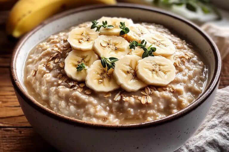 Creamy Whipped Banana Oatmeal Recipe