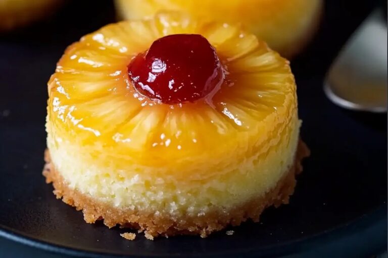 Mini Pineapple Upside Down Cheesecakes Recipe