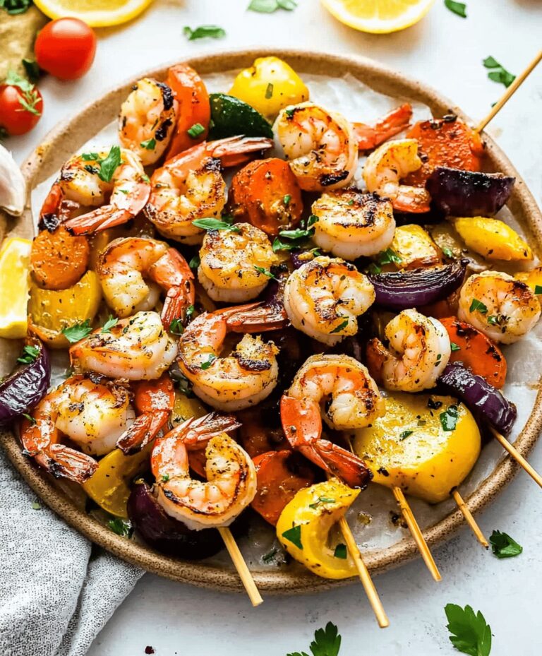 Garlic Butter Shrimp And Vegetables Recipe